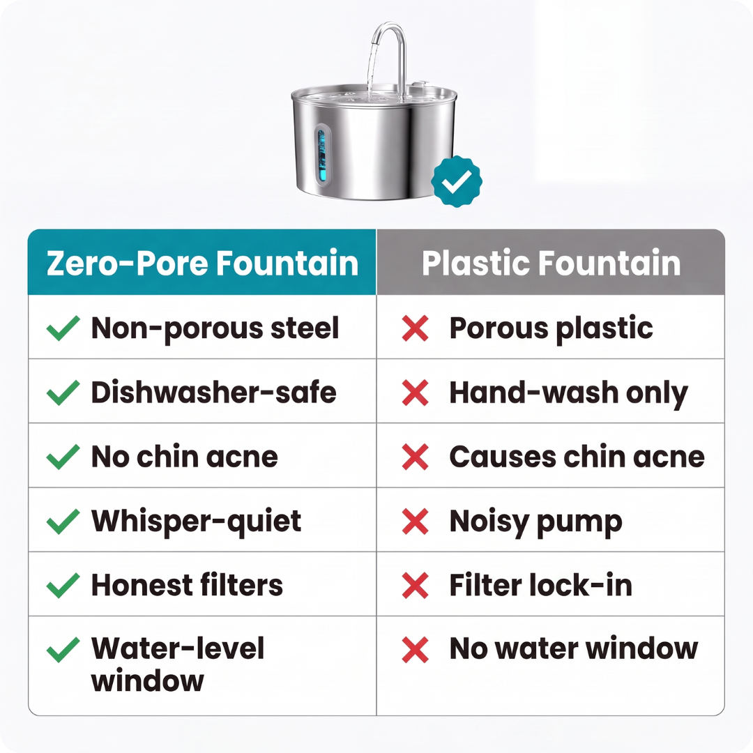 The Zero-Pore™ Cat Fountain
